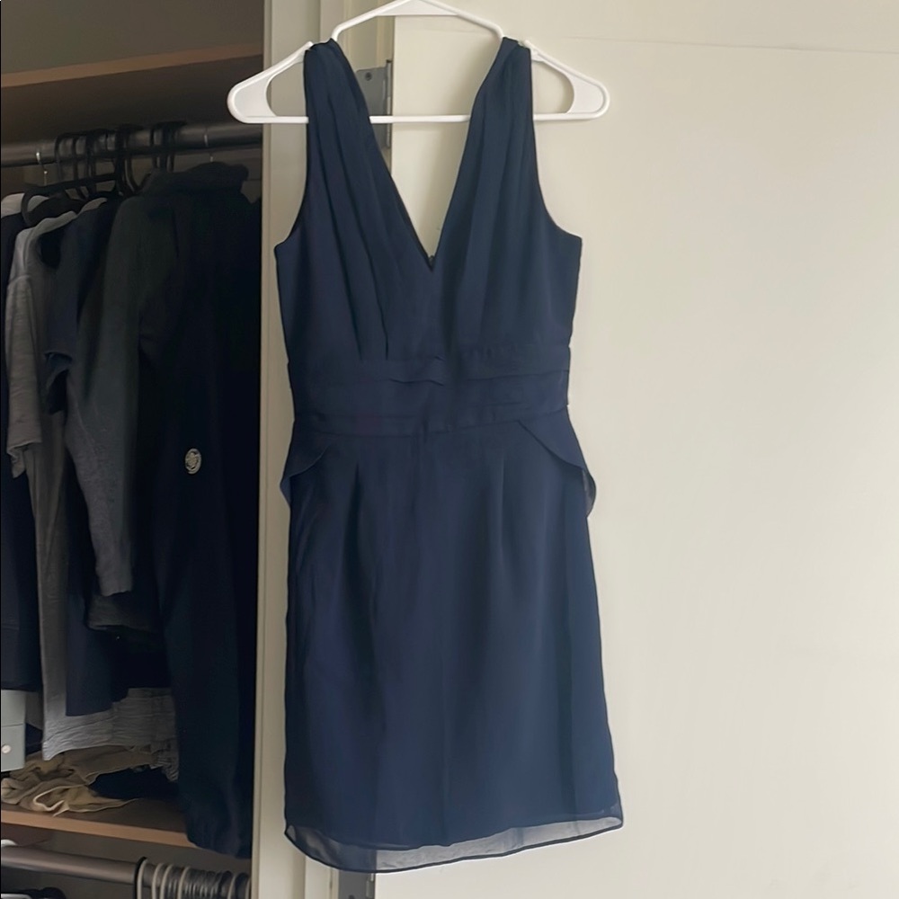 Forever 21 Navy V-Neck Mini Dress